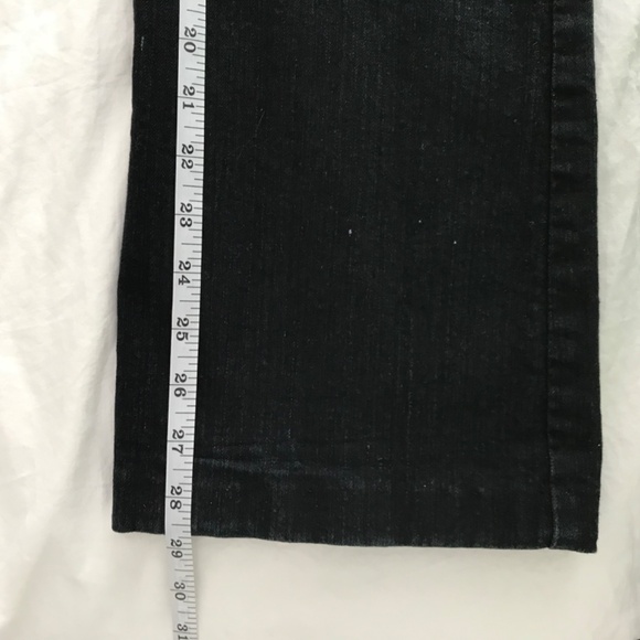 Y2K Scarlett Sirens Double Button Wide Leg Jeans Size 11 - 9/10 Fit Black - Picture 7 of 7